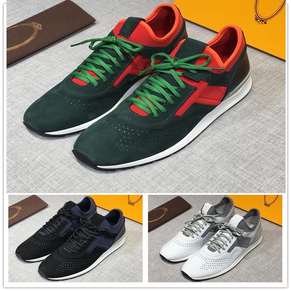 

2019 Лучшее качество Роскошные кроссовки Tod Fashion Дизайнер повседневной обуви Мужчины Женщины Зеленый Черный Chaussures Спортивные кроссовки высшего качества EUR 38-44