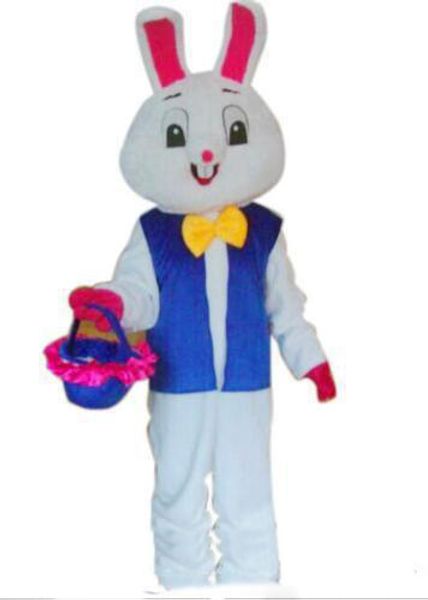 

2019 factory new cute brand cartoon easter bunny rabbit mascot costume fancy dress, Red;yellow