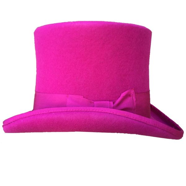 

rose pink women hat victorian cylinder hat chimney pot steampunk mad hatter hat per, Blue;gray