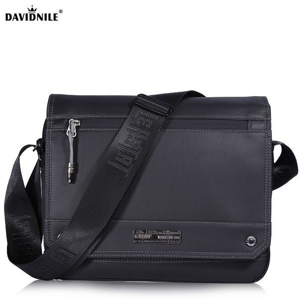 

davidnile men business briefcases casual black single shoulder bags office travel lapmessenger bag dv9682 father's day gift
