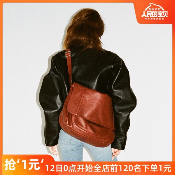 

small crowd stylist individual character is recreational 100 take one shoulder bag female 2019 qiu dong new style softness