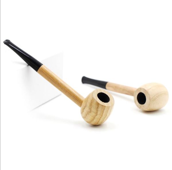 Novo Log Pipe Straight Pure Madeira Sólida Mão-polido Tubo Reto Masculino Filtro Portátil de Tabaco Móveis em Estoque