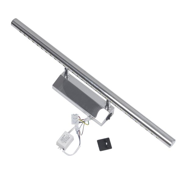 

7w 30 led smd stainless steel mirror front make-up wall light lamp lighting bathroom 85-265v