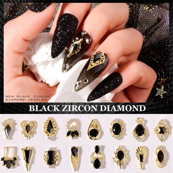 

последние 1шт сплав циркон nail art decoration циркон rhinestone сердце / крыло ногтя ювелирных изделий high end длинные ногти искусство укр, Silver;gold