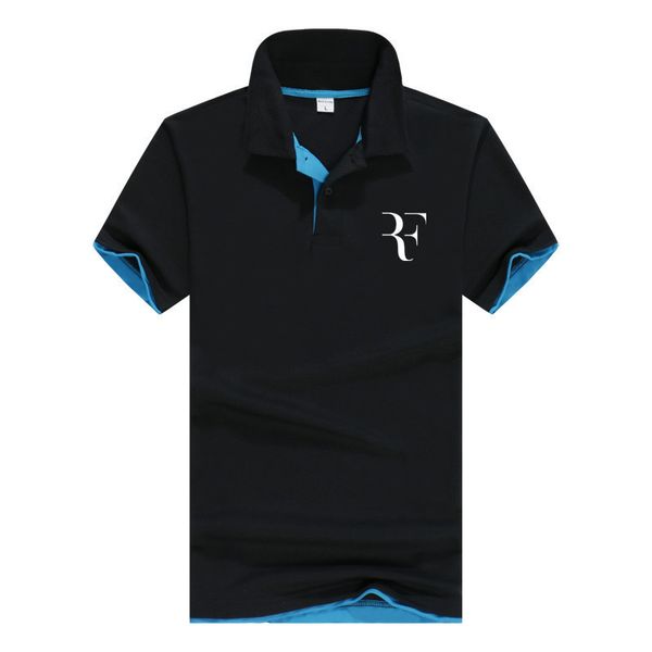 Moda verão Roger Federer Perfeito Impresso Rf Novos Homens Camisas Sociais de Alta Qualidade Camisa Polo Para Mulheres E Homens Q190426 LN38