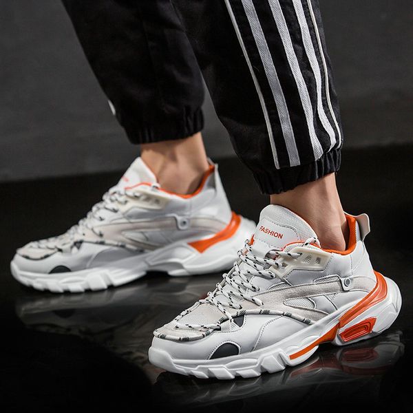 

2019 new fashion mesh men comfortable casual shoes lightweight outdoor flat shoes lace-up men breathable sneakers e21-26, Black