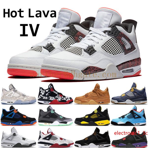 

2019 lava 4 4s basketball shoes men mens pure money black laser cavs black royal dunk from above designer shoes us7-13