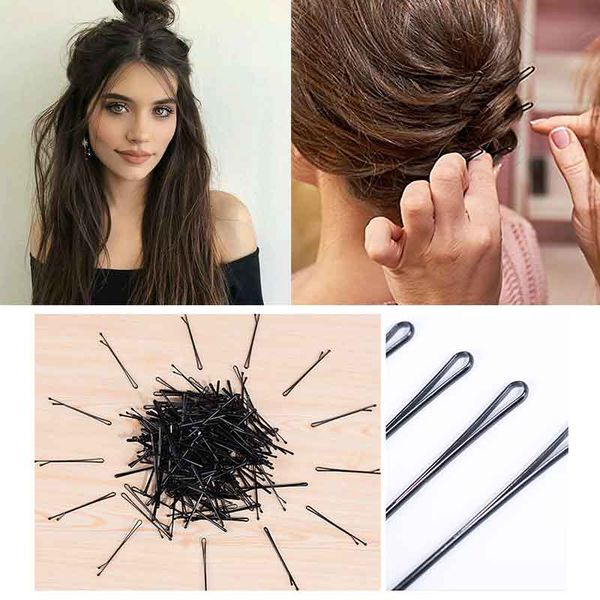 Wholesale Metal Thin Hair Clip Black Invisible Hairpin For Women