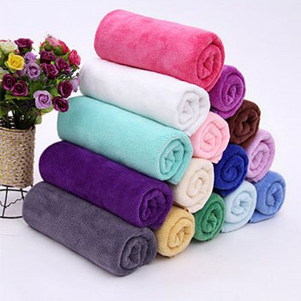 

10pcs customize logo absorbent soft bathing cap hair dry towel turban salon hair towel for beauty salon barbershop home l