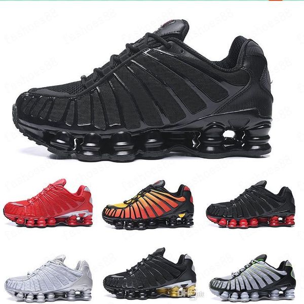 

2020 running shoes mens tl metallic silver clay orange triple black blue sunrise university red white silver men sneakers eur40-46