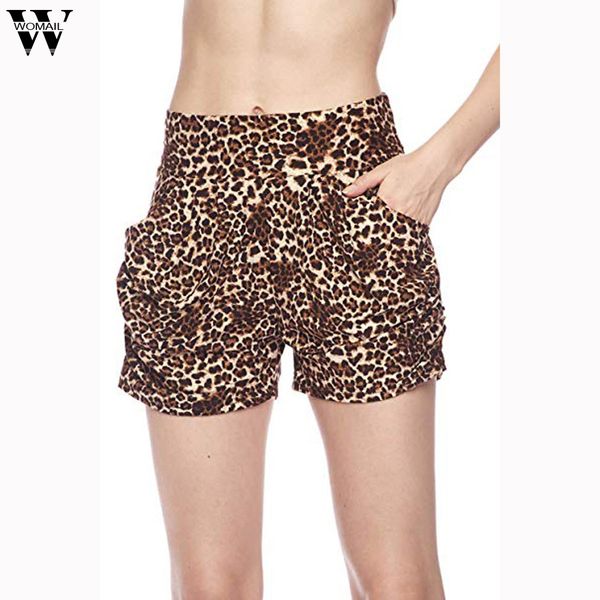 

womail 2019 летние шорты женская мода в форме сердца леопардовым принтом карман хлопок смесь случайные короткие для дамы dropship may27, White;black