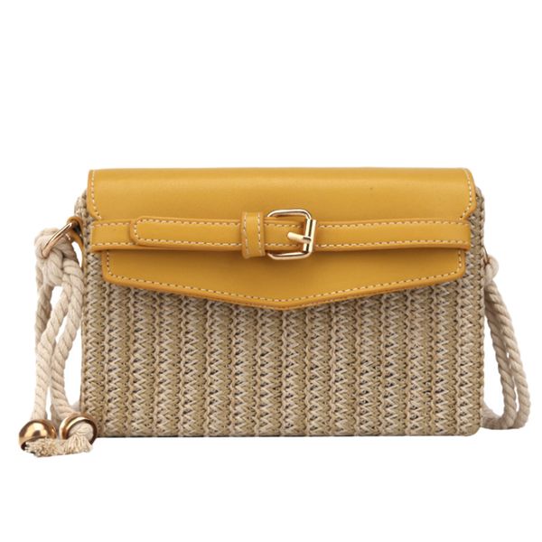 

fashion elegant female summer straw women's handbag travel shoulder messenger bag crossbody bags