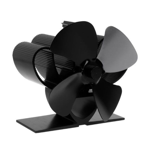 

нагрейте само-приведенный в действие вентилятор верхней части печки камина тихий алюминий 4 лезвий эффективно грейте горелку журнала большой