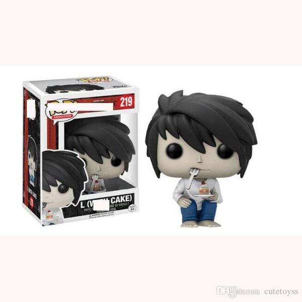 

good cute present funko pop death note lawliet vinyl action figure with box #219 popular toy gify good quality