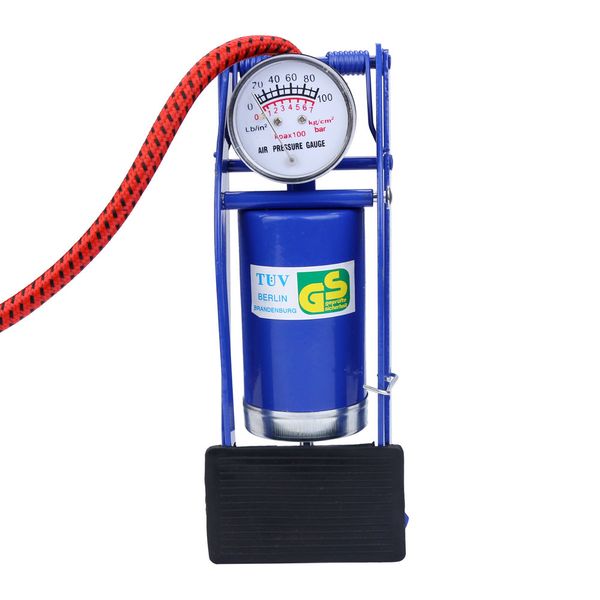 

new foot pump air pump inflator tire bicycle balls portable air pedal type