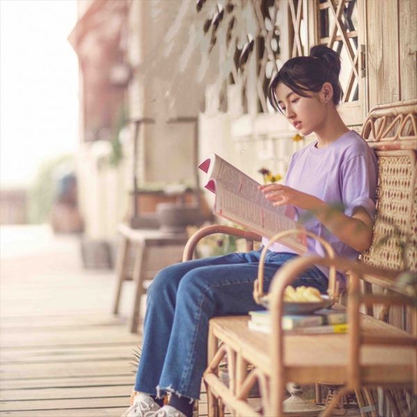 

desired life zhang zifeng clothes purple round collar loose short-sleeved t-shirt clothes female student fashion, White