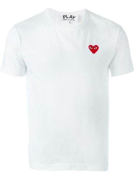 

mens designer t shirts commes off with heart sport tee shirts des garcons white t-shirt pablo cdg play for summer vetements tees, White;black