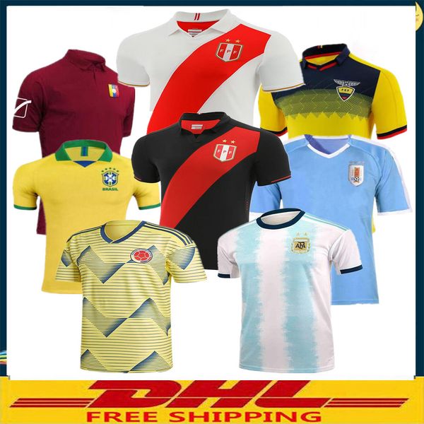 

Dhl 2019 copa america peru occer jer ey ecuador venezuela columbia brazil argentina football hirt ize can be mixed batch