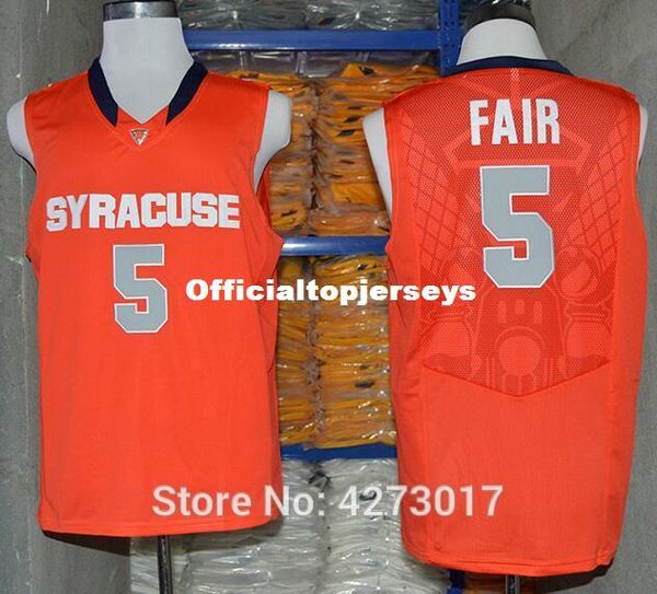 

mens 5 fair syracuse orange college jersey retro basketball jersey new material embroidery je ncaa, Black;blue