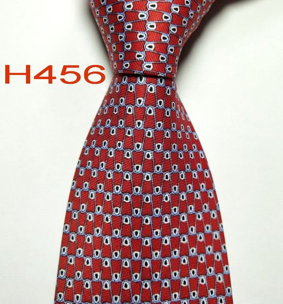 

H456 #100% Шелковый жаккардовый тканый галстук ручной работы мужской галстук