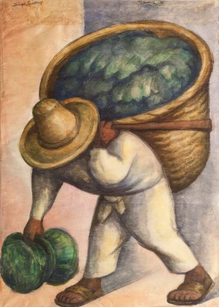 

diego rivera cabbage seller home decor handpainted &hd print oil painting on canvas wall art canvas pictures 191111