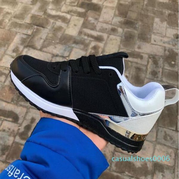 

designer shoes brand men women low cut casual run away shoes france brand men women sneakers loafers 36-44 c06, Black