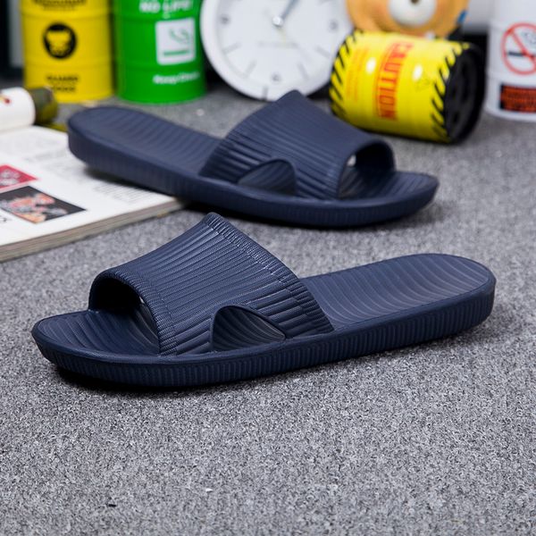 

couple indoor eva home l sandals & slippers women summer non-slip bathroom home slippers men hospitality word drag wholesale, Black