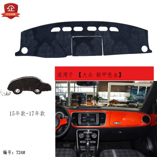 

puou for beetle car dashboard composite bamboo charcoal light pad insulation mat sunshade pad ing