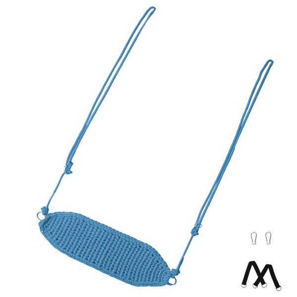 

indoor kids rope net swing seat for yard patio garden playground hanging chair toys child sport games play set max. 440 lbs