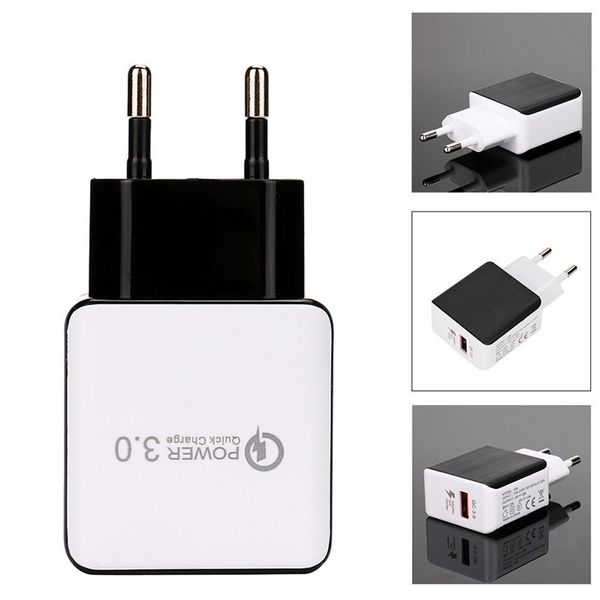 

Travel wall charger QC3.0 fast charge USB 5V 3.1A travel wall charger adapter EU plug
