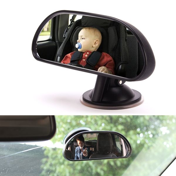 

car mirror car rear view mirror baby infant safety disc type rotation rearview interior mirrors trim