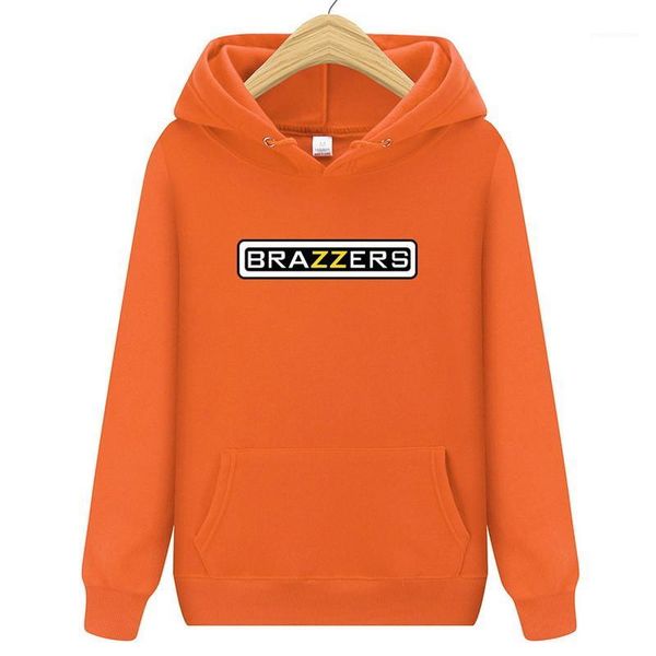 

loose teenager hoodies autumn letters printed male clothing brazzers printed mens hoodies designer long sleeve o neck, Black