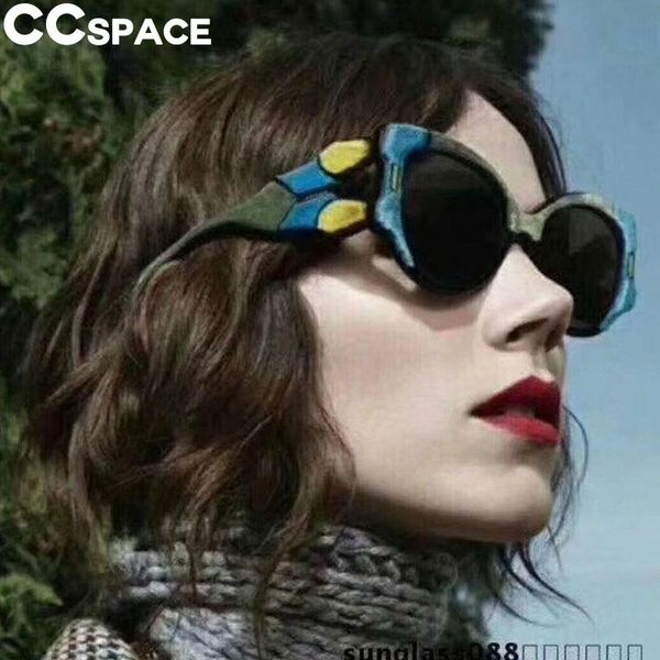 

47210 multicolor stitching color frame 2018 luxury sunglasses men women shades uv400 vintage brand glasses designer oculos xtkwa