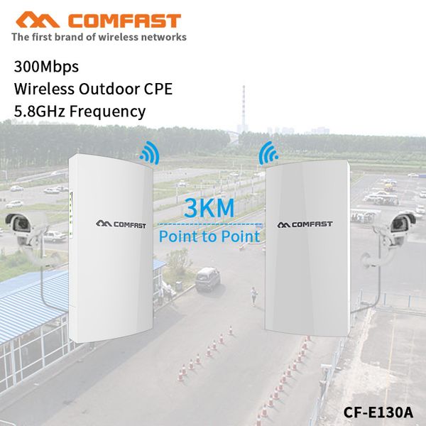 

2pcs 3km long range high power outdoor cpe wifi 5.8ghz 300mbps wireless wifi router ap antenna bridge nano station ap