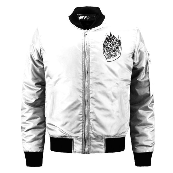 

3d digital printed men's cotton jacket, Black;brown