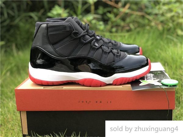 

2019 23 11 378037 061 authentic air high og bred men women basketball shoes retro real carbon fiber s black white varsity red - sneakers