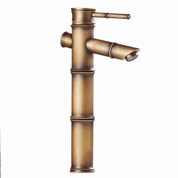 

european style antique basin faucet all copper and cold mixed water basin and cold tap bamboo faucet