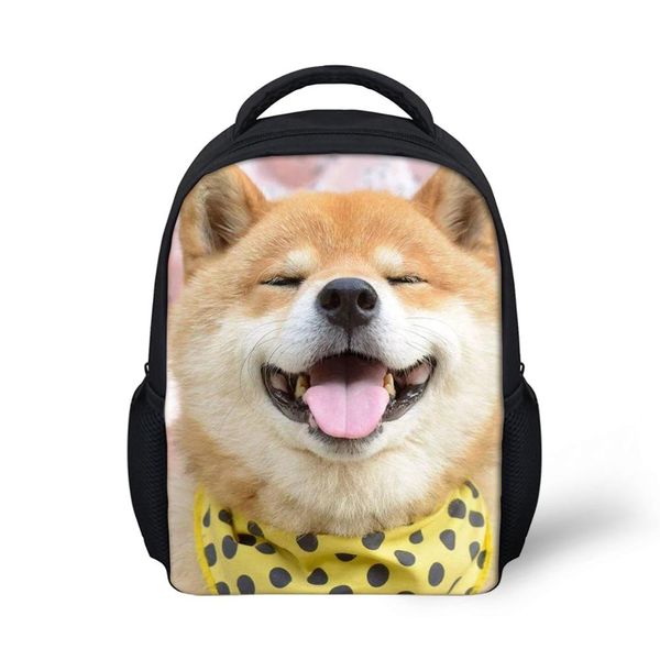 

cute shiba inu print small school bag baby boy girls funny dog toddler backpack children kid kindergarten bookbag mini daypack