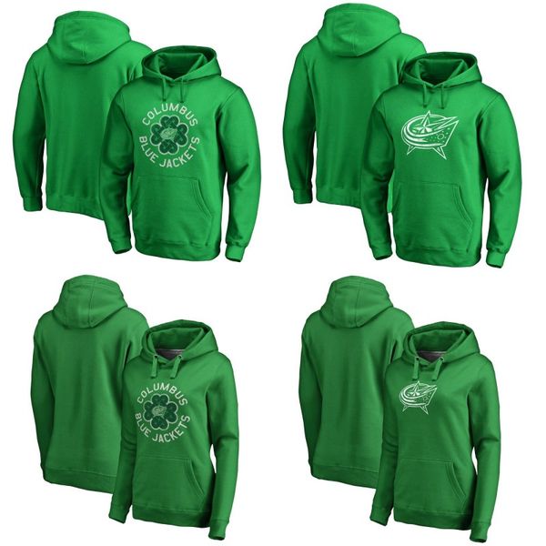 

Columbus Blue Jackets Green St. Patrick's Day Luck Tradition Pullover Hoodie 3 Seth Jones 8 Zach Werenski 13 Cam Atkinson Hockey Jerseys