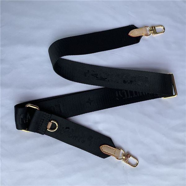 

2021 fashion letter wide shoulder bag accessories womens luggage belt adjustable single shoulders belts, Black