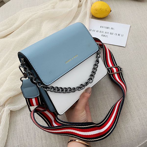 

2019 Crossbody bags designer women Hasp bags PU shoulder messenger wide strap bags Top-handle xiangdangdang/5