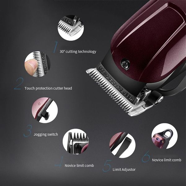 

kemei electric washable hair clipper baby hair clipper razor cordless adjustable clipper km-2600 bwkf tshal