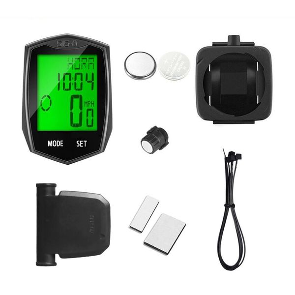 

1pc cycle computer wireless lcd display luminous touch screen satch bike computers