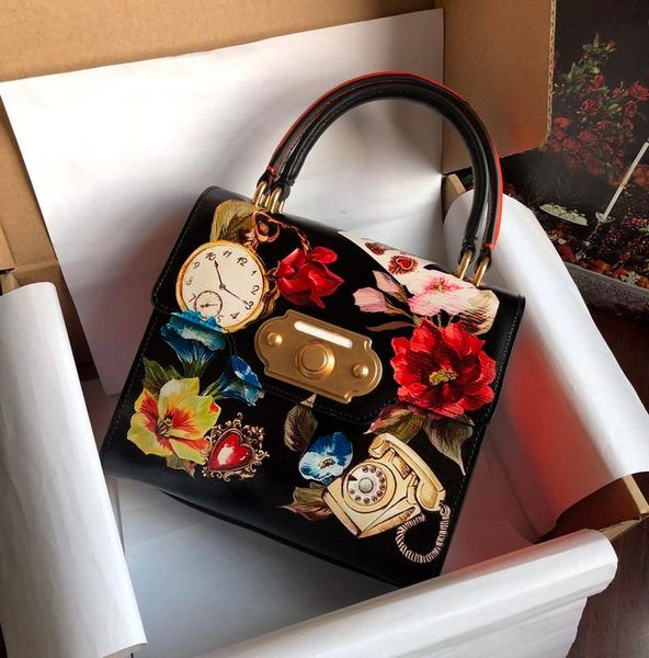 

новые роскошные сумки конструктора печать черный натуральной кожи тотализаторов кроссбодите сумку подлинных качеств топ бренда дама плечо су