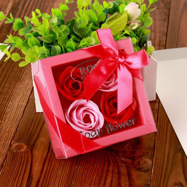 

luxury handmade soap flower bouquet roses carnations gift box wedding home l decor party colorful emulational beautiful
