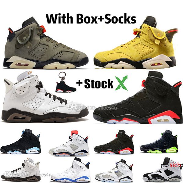 

travis scotts psg 6 6s premium mens basketball shoes cactus jack black infrared bred 3m reflective bugs bunny men sports designer sneakers