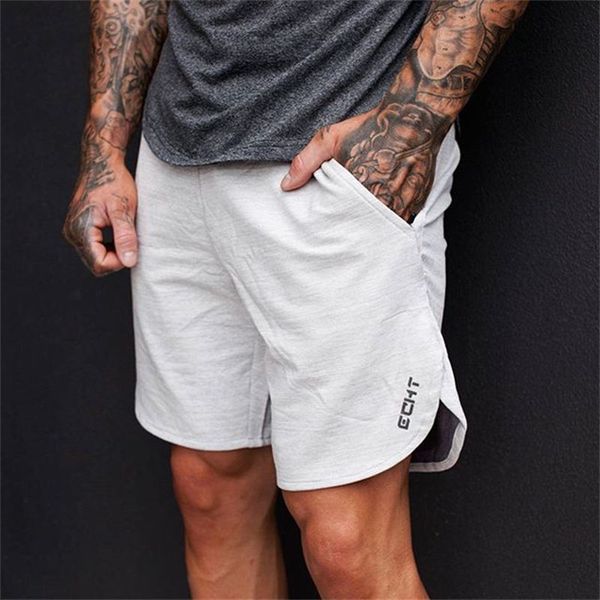 

summer mens new shorts calf-length fitness bodybuilding fashion casual gyms joggers workout brand short pants sweatpants, White;black