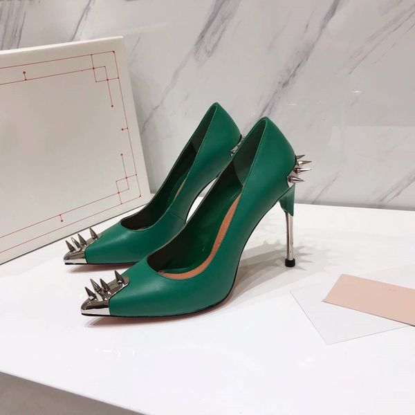 

2019 new designer pumps bridal wedding shoes latest women shoes luxury shoes green with designer red bottom high heels dress ing, Black