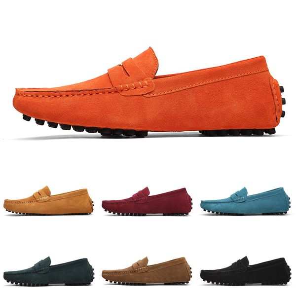 

non-brand designer loafers shoes slip-on men casual chaussures mens dress sneakers espadrilles triple black green style 9