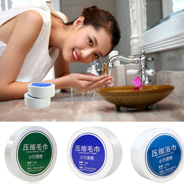 

compressed towel face bath washcloths portable soft for travel camping outdoor fq-ing